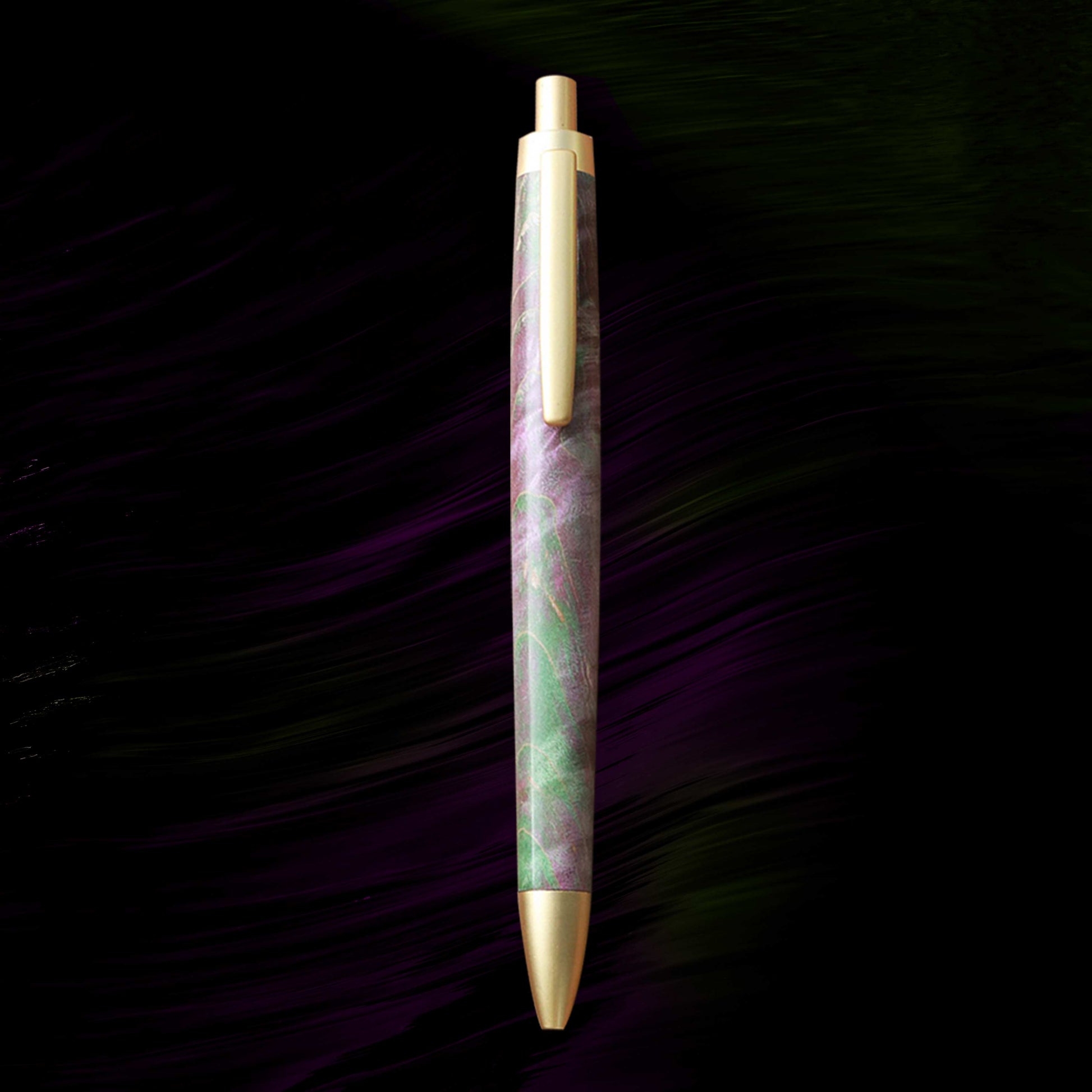 Stabilized Ballpoint Pen - Purple-Green - Wancherpen International