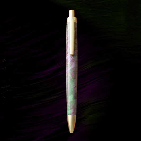 Stabilized Ballpoint Pen - Purple-Green - Wancherpen International