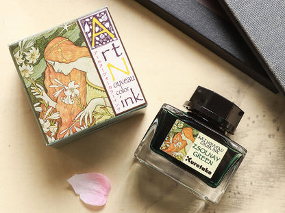 Kuretake Art Nouveau Color Ink - Zsolnay Green - Wancherpen International