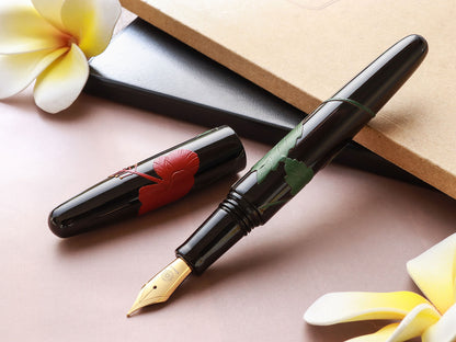 Dream Pen Tsuikin Hibiscus - Urushi Black - Wancherpen International