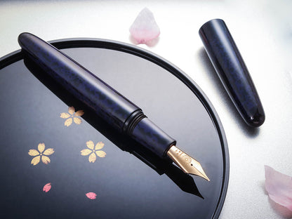 Hirota Urushi - Kara Nuri - Murasaki Fountain Pen - Wancher Pen