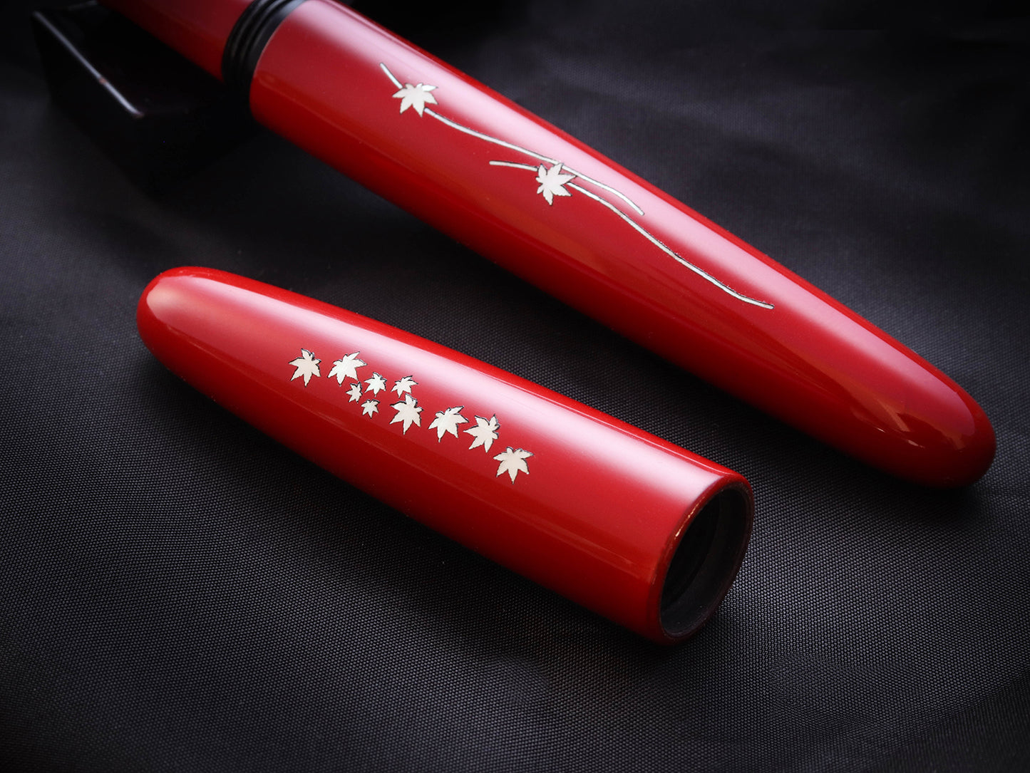 Zogan Momiji - Urushi Red Fountain Pen - Wancher Pen