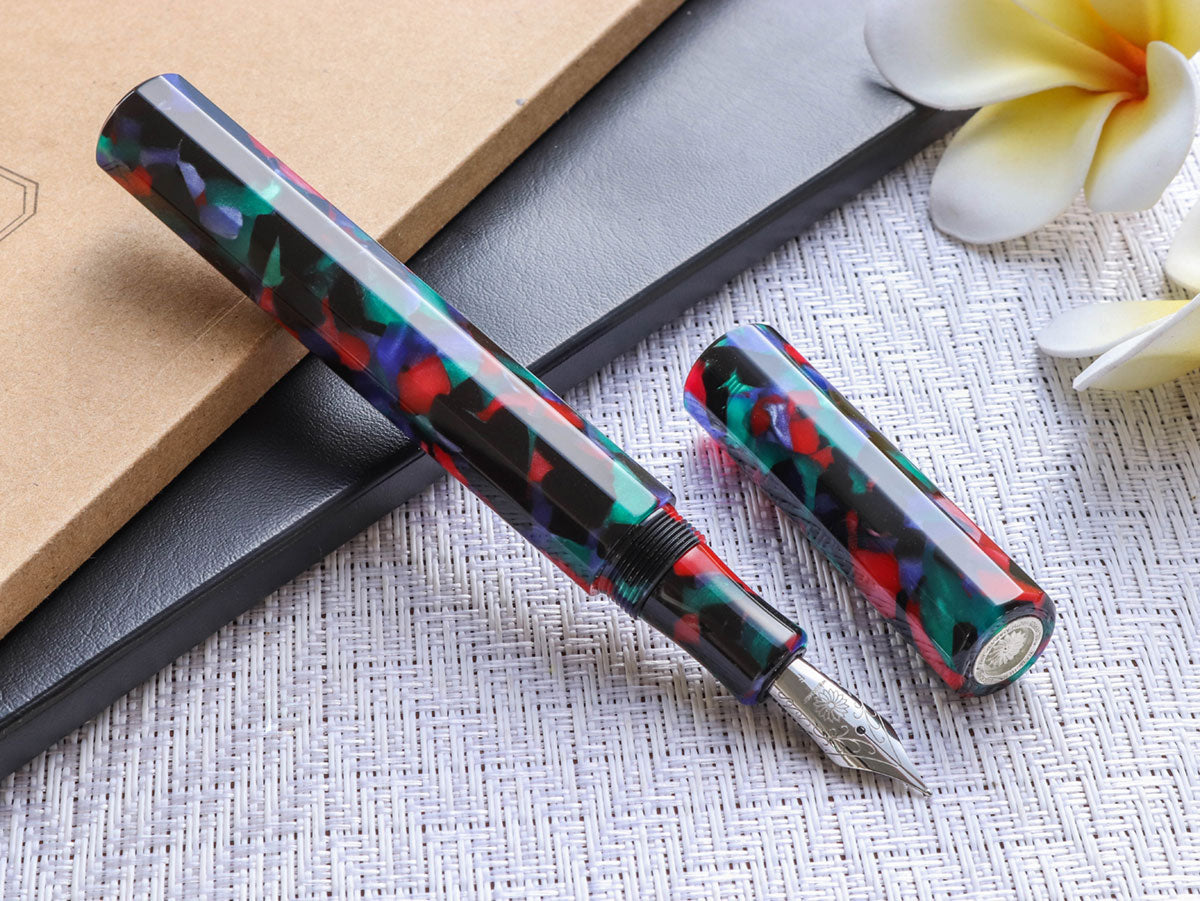 KALEIDO Fountain Pen - Black (Yomatsuri) - Wancherpen International