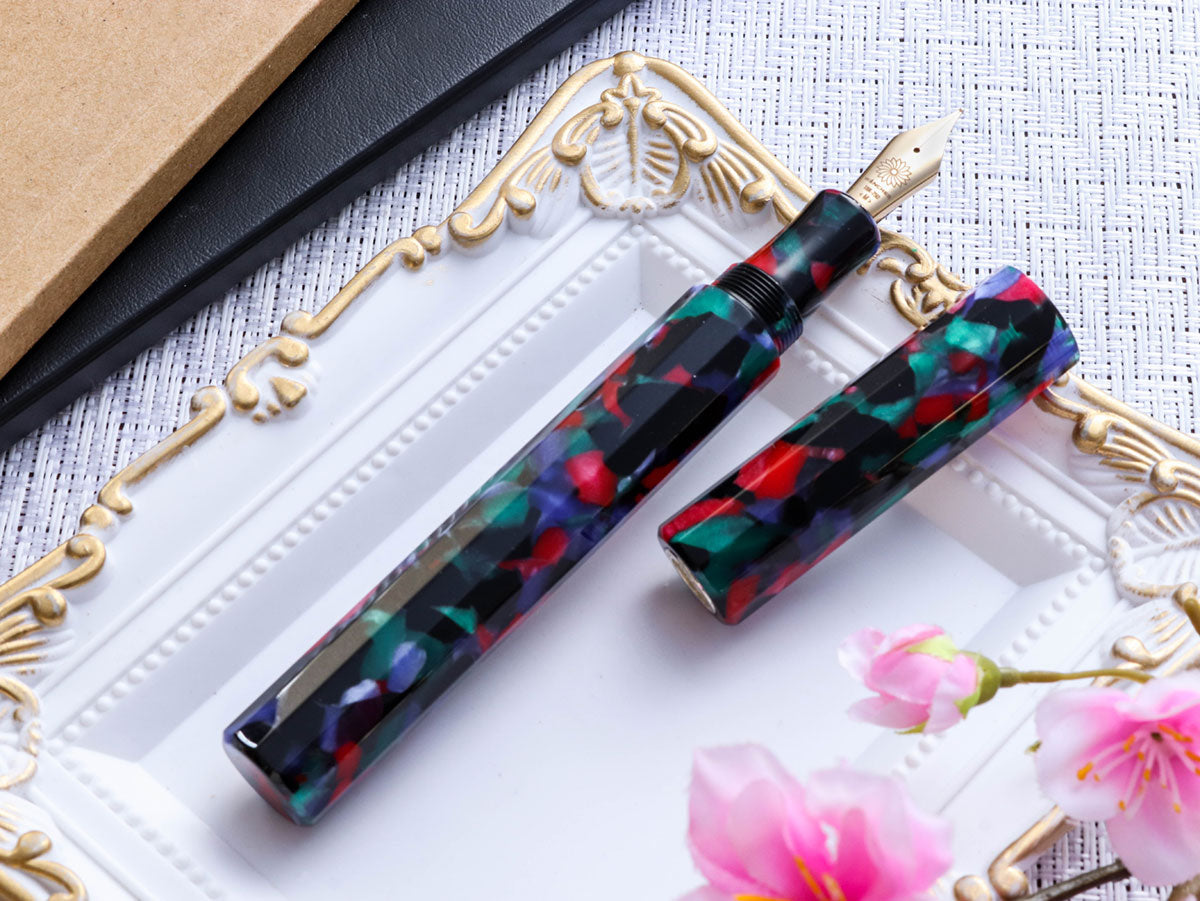 KALEIDO Fountain Pen - Black (Yomatsuri) - Wancherpen International