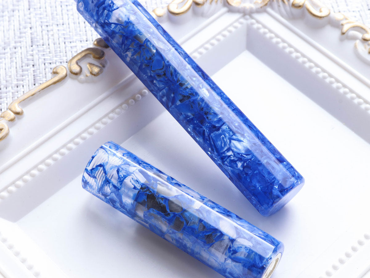 KALEIDO Fountain Pen - Blue Marbles (Fuun) - Wancherpen International