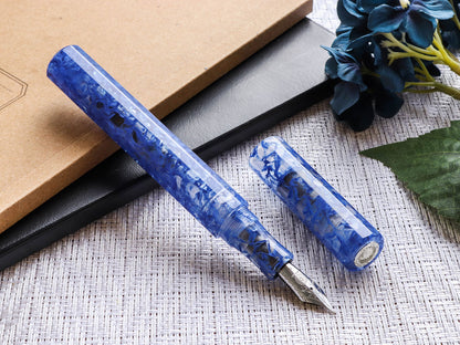 KALEIDO Fountain Pen - Blue Marbles (Fuun) - Wancherpen International