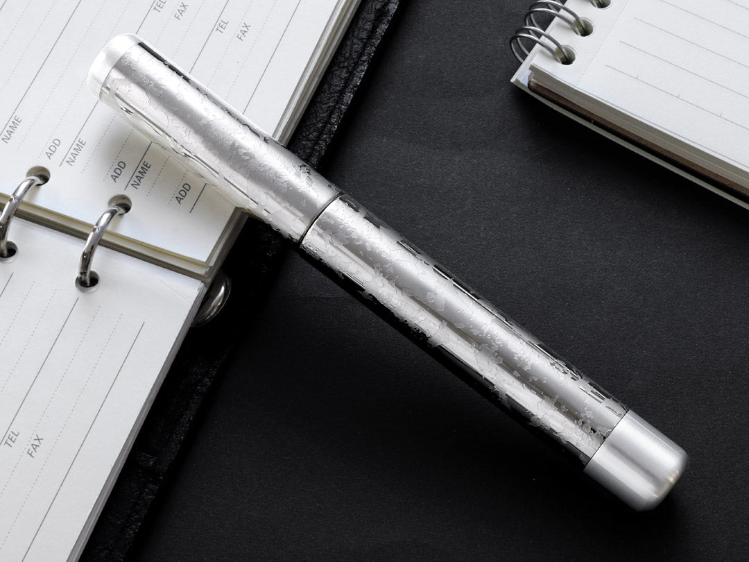 Primo - Frosty Silver Fountain Pen - Wancher Pen