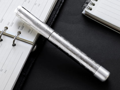 Primo - Frosty Silver Fountain Pen - Wancher Pen