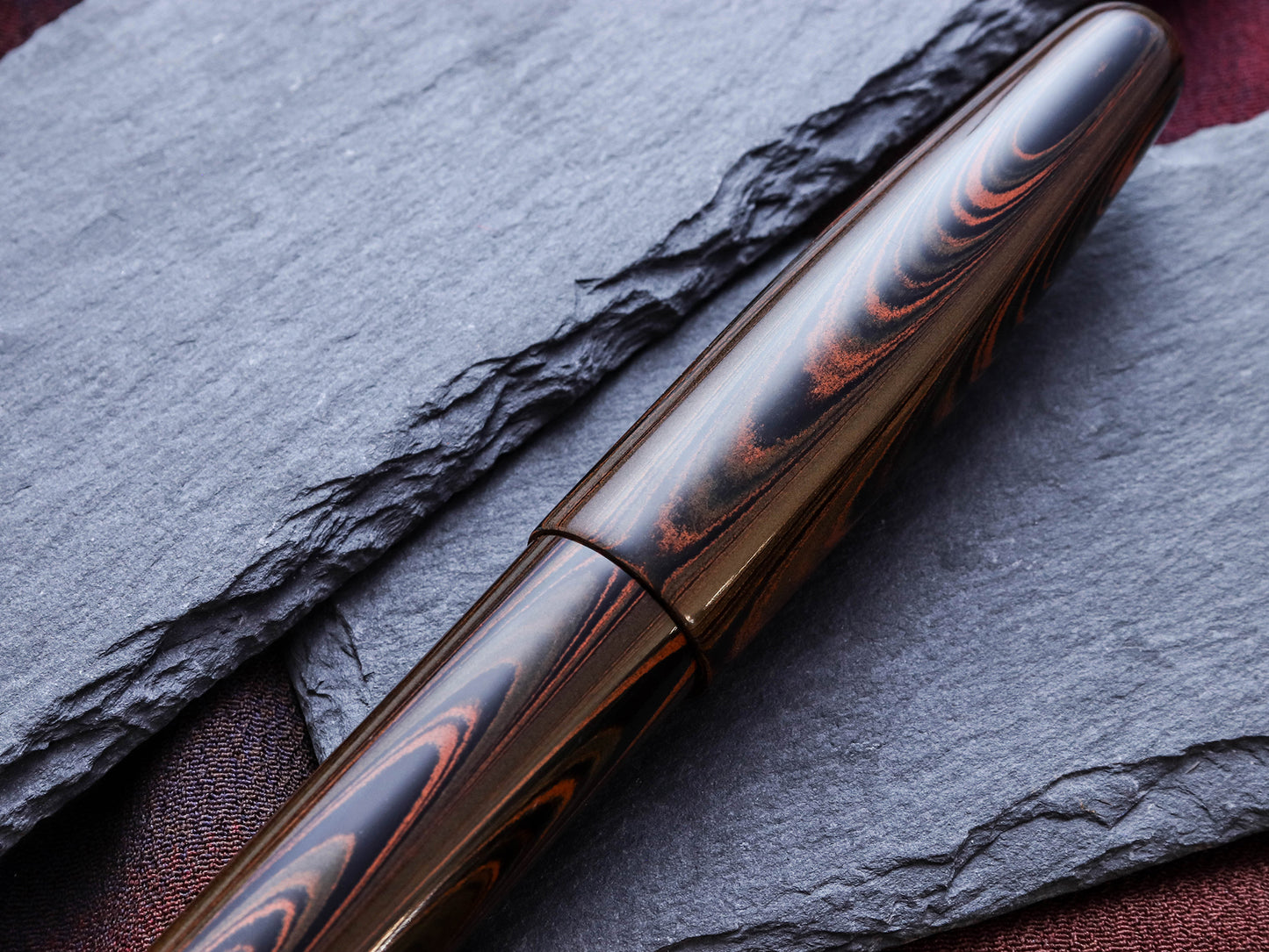 True Ebonite - Marble Brown Fountain Pen - Wancher Pen