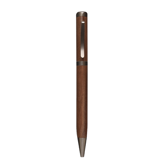 Meiboku Triangular Walnut Ballpoint Pen - Wancher Pen