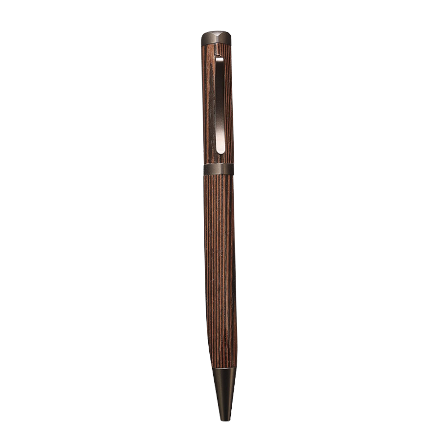 Meiboku Triangular Golden Sandalwood Ballpoint Pen - Wancher Pen