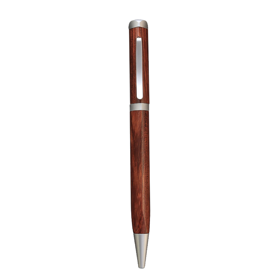 Meiboku Triangular Rosewood Ballpoint Pen - Wancher Pen