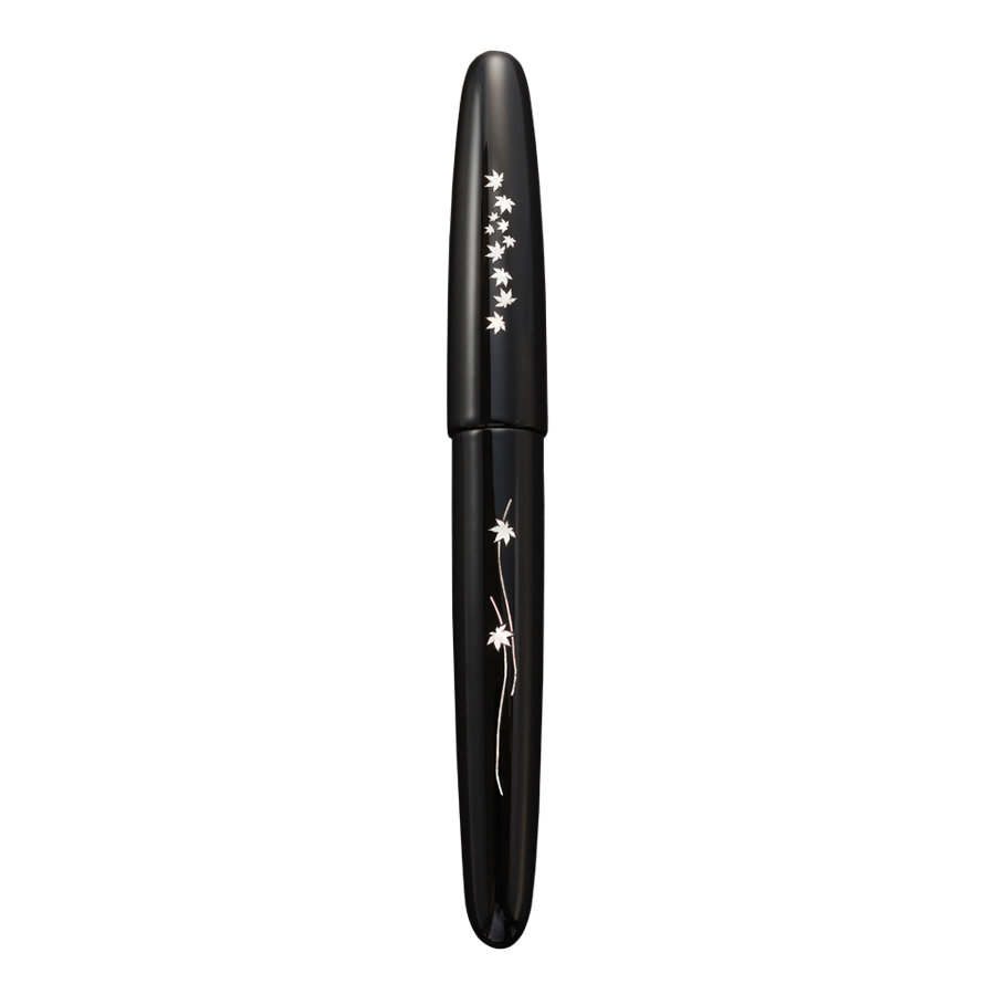 Zogan Momiji - Urushi Black Fountain Pen - Wancher Pen