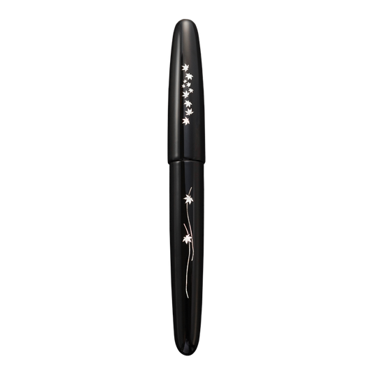 Zogan Momiji - Urushi Black Fountain Pen - Wancher Pen