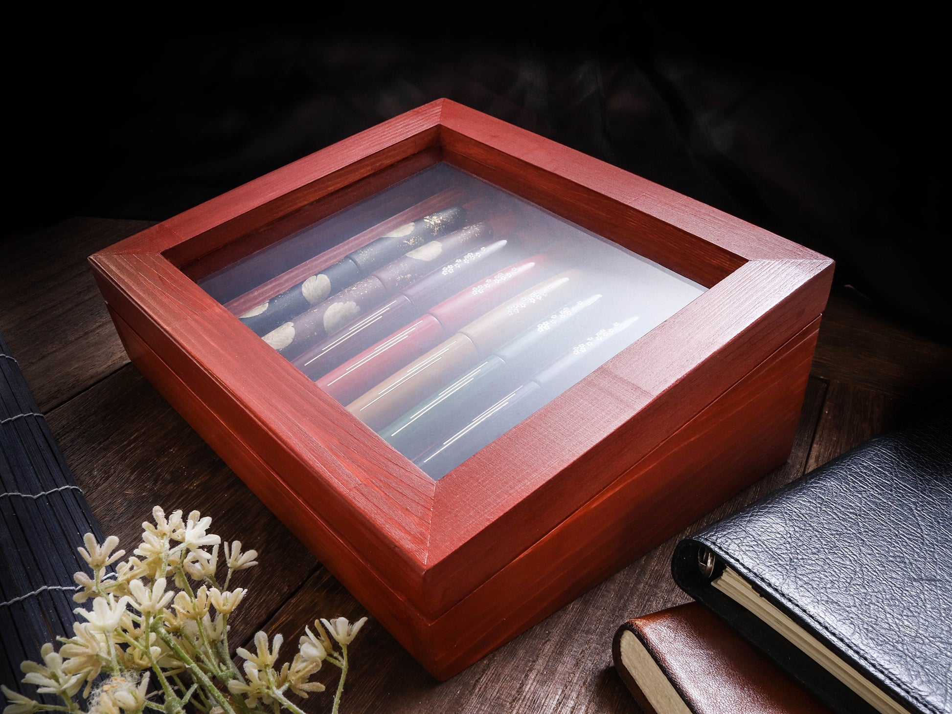 Dream Pen Box - Red Brown Pen Box (empty) - Wancher Pen