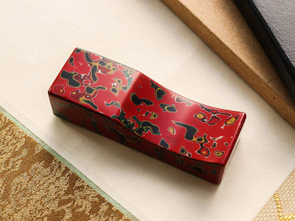 Tsugaru Urushi Pen Pillow - Aka-age - Wancherpen International