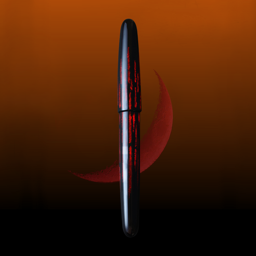 Tsuki - Red Fountain Pen - Wancher Pen