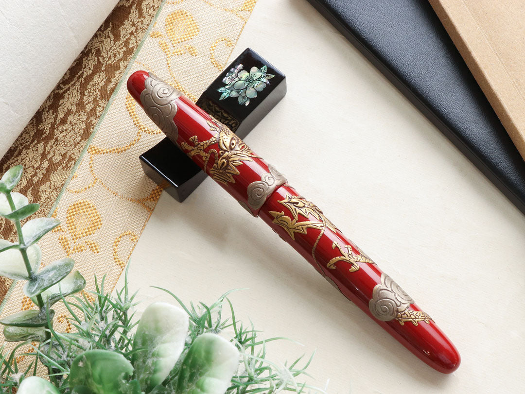 Tsuikin - Twin Dragons - Red Urushi - Wancherpen International