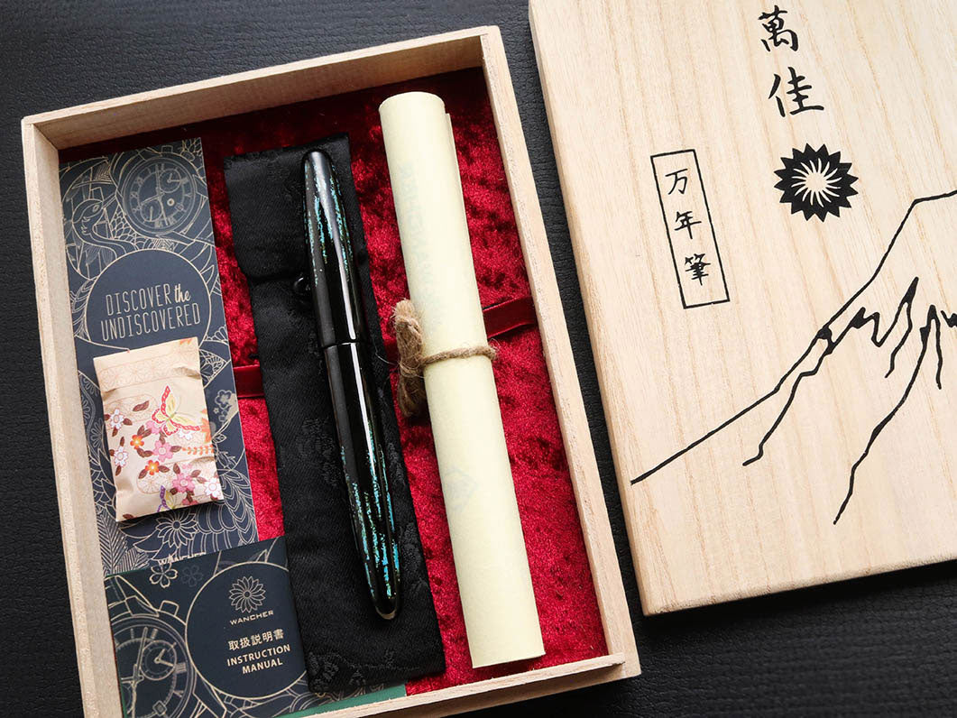 Taiyo - Blue Fountain Pen - Wancher Pen