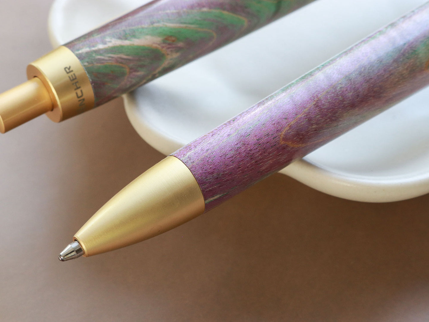 Stabilized Ballpoint Pen - Purple-Green - Wancherpen International