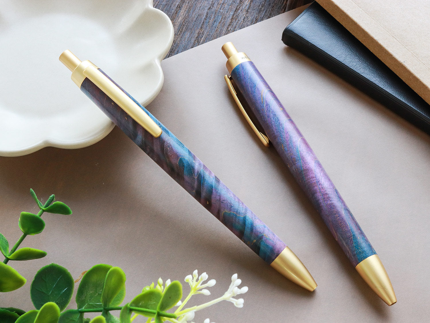 Stabilized Ballpoint Pen - Purple-Blue - Wancherpen International