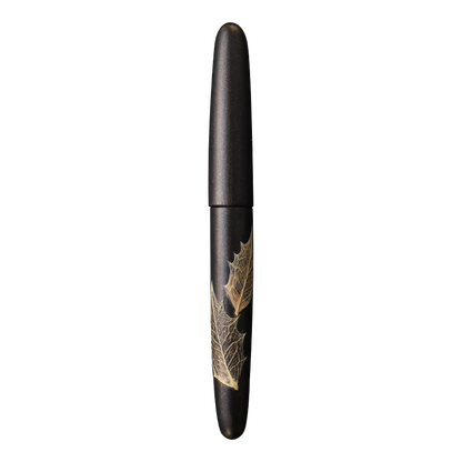 季映 Kiei Urushi - Holly Olive Black Fountain Pen - Wancher Pen