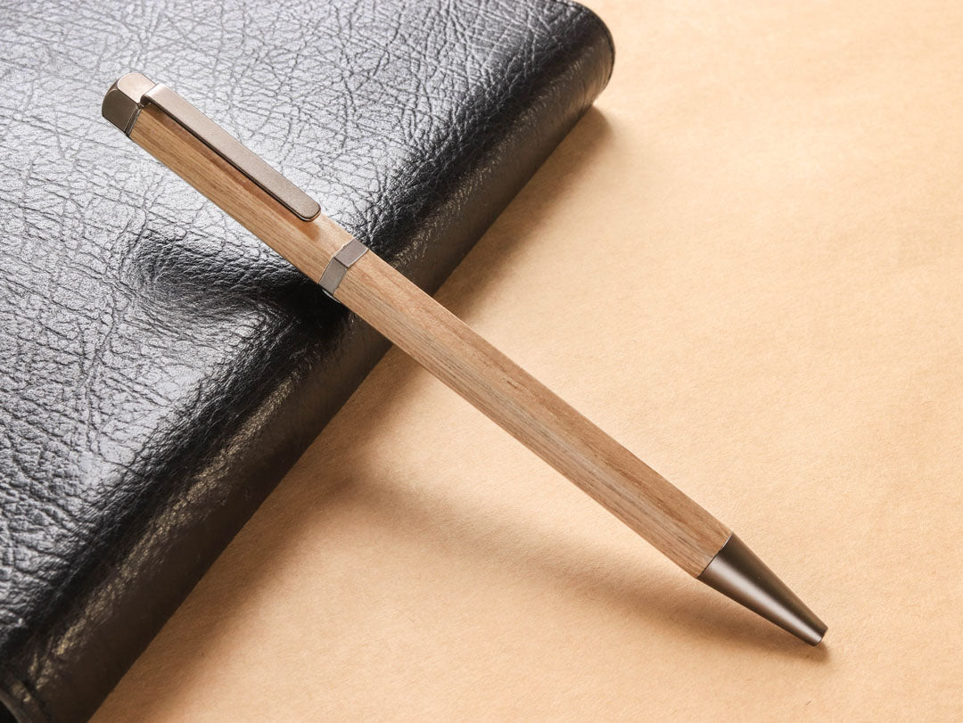 Meiboku Hexagonal Sandalwood Ballpoint Pen - Wancher Pen