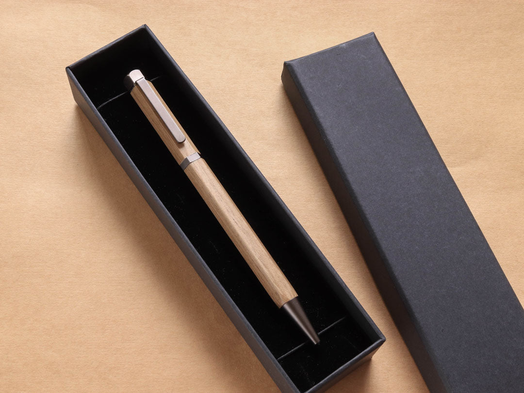 Meiboku Hexagonal Sandalwood Ballpoint Pen - Wancher Pen